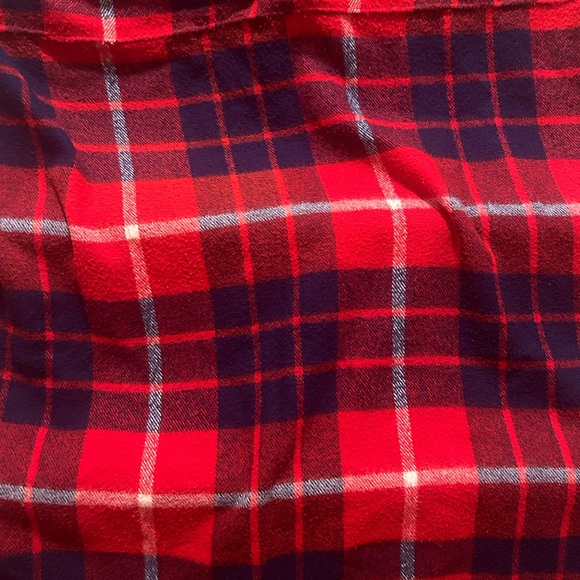 Plaid wool throw fringes - Picture 5 of 6